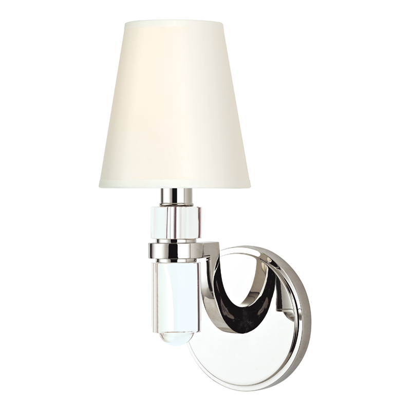 Dayton 1 Light Wall Scone-Hudson Valley-HVL-981-PN-WS-Wall LightingPolished Nickel-2-France and Son