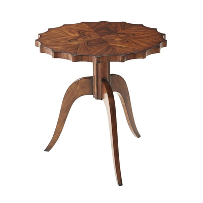 Modern Piecrust Accent Table-Theodore Alexander-THEO-5005-607-Side Tables-1-France and Son