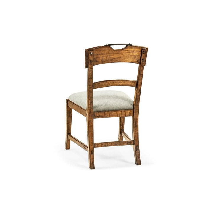 Casual Planked Dining Side Chair-Jonathan Charles-JCHARLES-491076-SC-DTD-F400-Dining ChairsDark Driftwood-27-France and Son