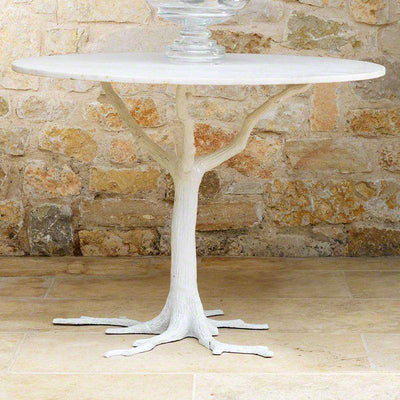 White Faux Bois Dining Table-Global Views-GVSA-8.81266-Dining Tables-1-France and Son