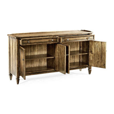 Four Door Sideboard-Jonathan Charles-JCHARLES-491025-CFW-Sideboards & CredenzasCountry Walnut-8-France and Son