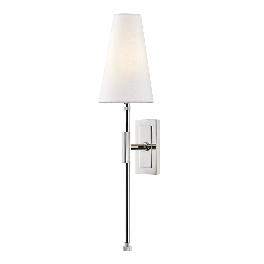 Bowery Cone Wall Sconce-Hudson Valley-HVL-3721-PN-Wall LightingPolished Nickel-2-France and Son