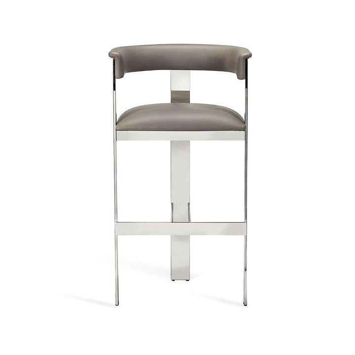 Darcy Bar Stool-Interlude-INTER-148102-Bar StoolsShiny Brass / Buff Cream-5-France and Son