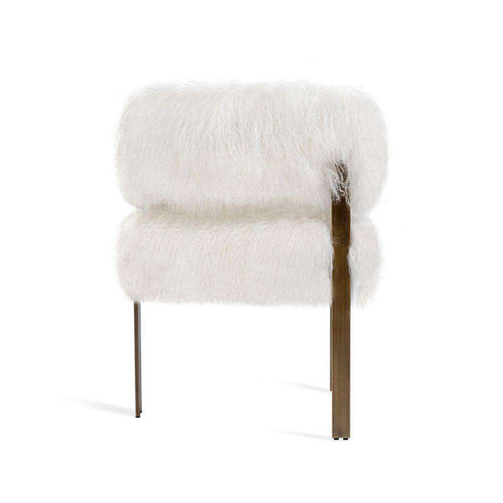 Darcy Dining Sheepskin Chair-Interlude-INTER-148162-Dining ChairsBlush-6-France and Son