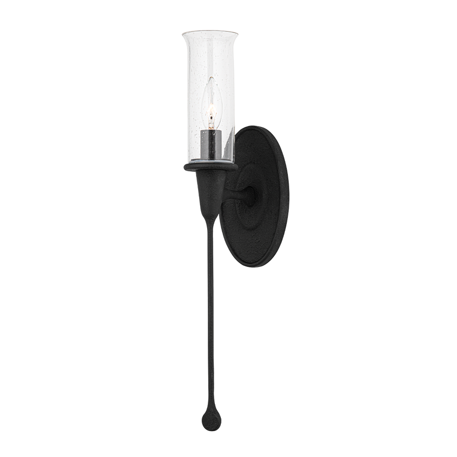 Chisel 1 Light Wall Scone-Hudson Valley-HVL-4101-BI-Wall LightingBlack Iron-1-France and Son