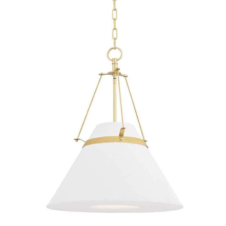 Clemens Pendant-Hudson Valley-HVL-6421-AGB-PendantsAged Brass-1-France and Son