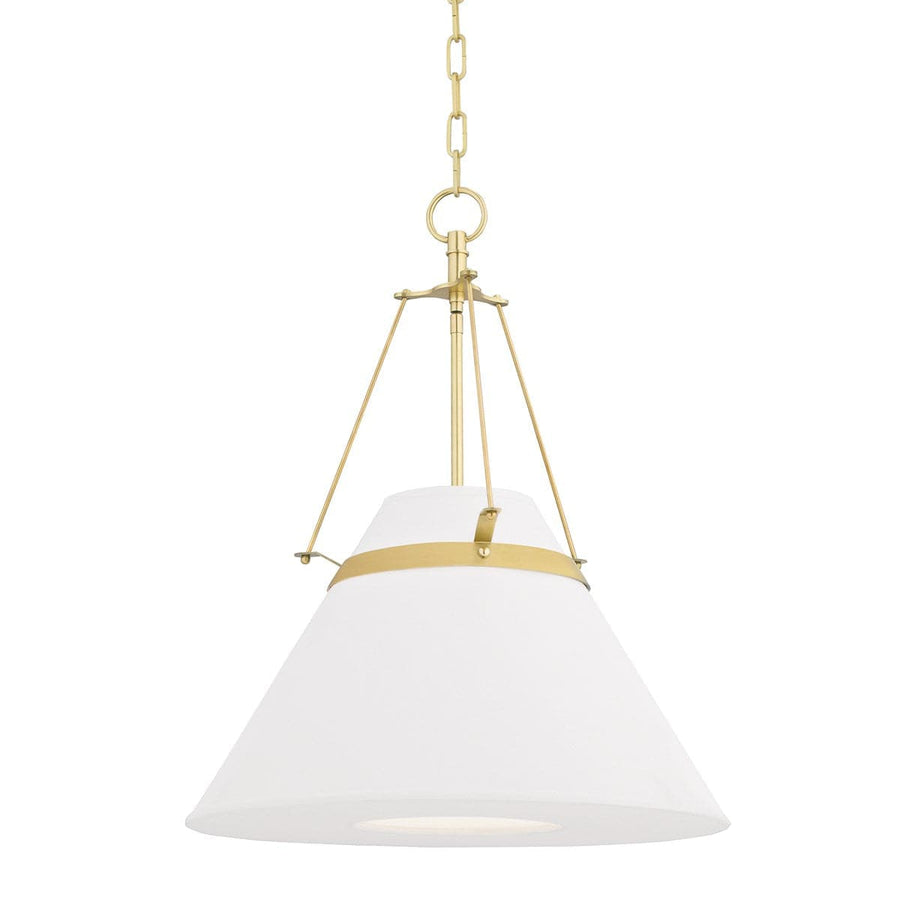 Clemens Pendant-Hudson Valley-HVL-6421-AGB-PendantsAged Brass-1-France and Son