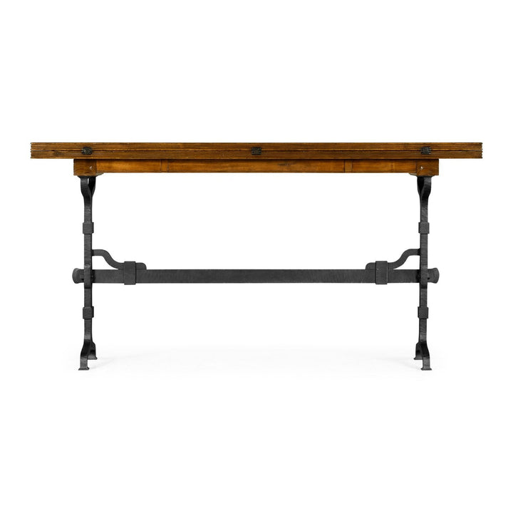 Casual Hunt Table-Jonathan Charles-JCHARLES-491194-63L-CFW-Dining TablesCountry Walnut-7-France and Son