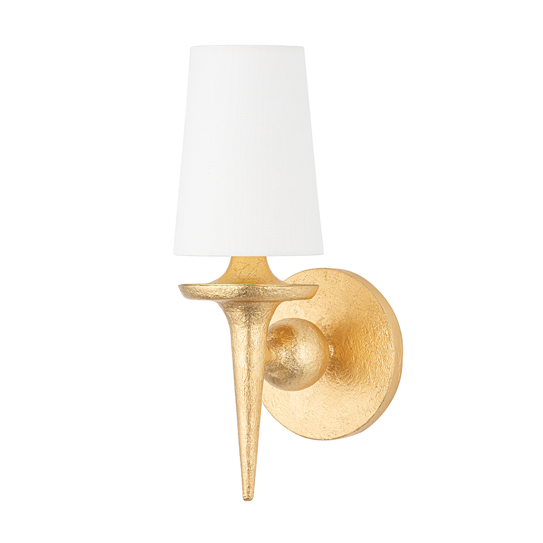 Torch 1 Light Wall Sconce-Hudson Valley-HVL-6601-GL-Outdoor Wall SconcesGold Leaf-1-France and Son