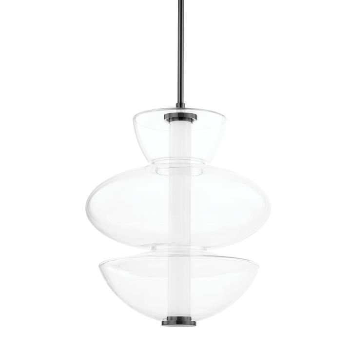 Palmero 1 Light Pendant-Hudson Valley-HVL-5319-BLNK-PendantsBlack Nickel-2-France and Son