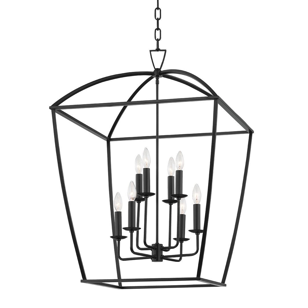 Bryant 8 Light Large Pendant-Hudson Valley-HVL-8324-AI-PendantsAged Iron-1-France and Son