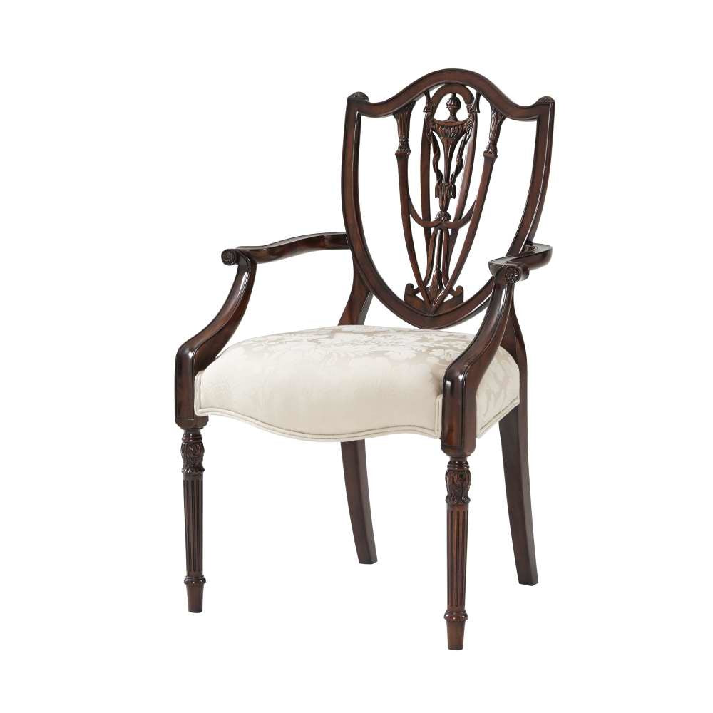 The Hidden Vase Armchair Set Of 2-Theodore Alexander-THEO-4100-448.1AVJ-Dining Chairs-1-France and Son