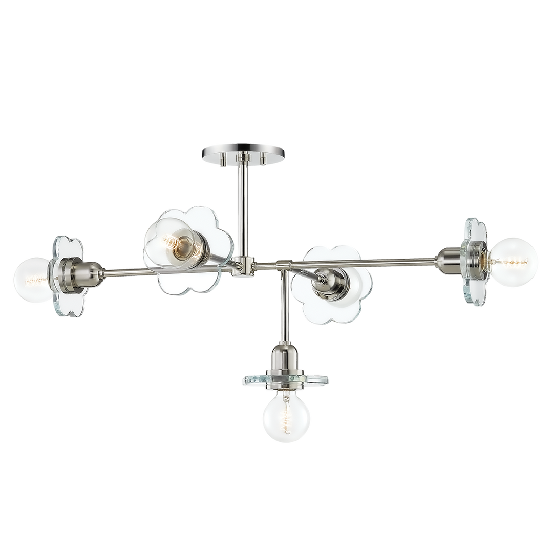 Alexa 5 Light Chandelier-Mitzi-HVL-H357805-PN-ChandeliersPolished Nickel-3-France and Son