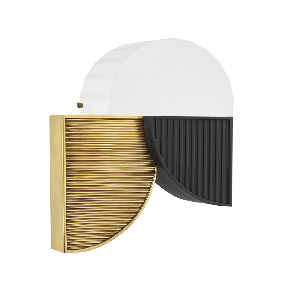 Construct 2 Light Wall Sconce Aged Brass-Hudson Valley-HVL-KBS1428102-AGB-Outdoor Wall Sconces-2-France and Son