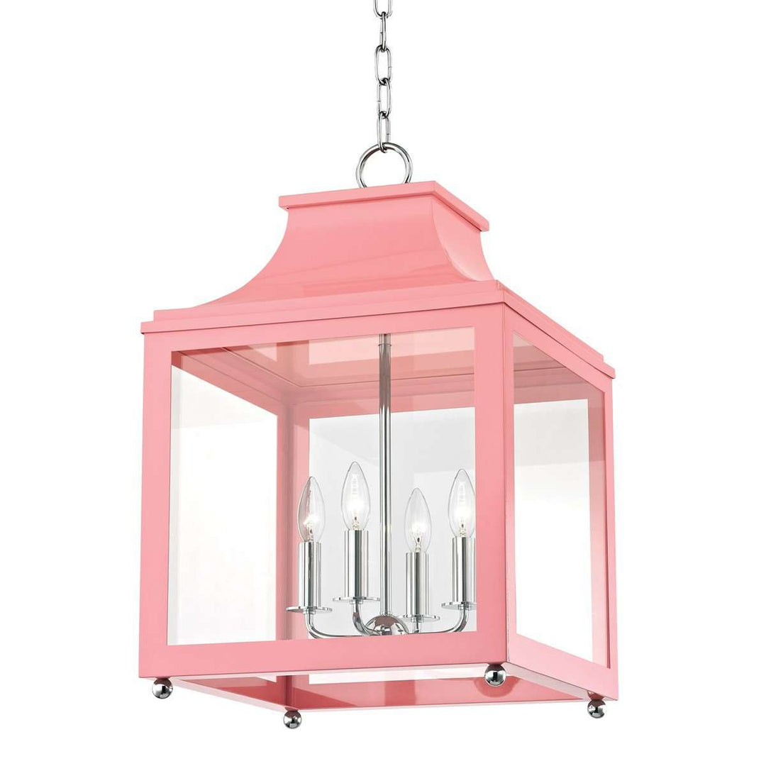 Leigh 4 Light Small Pendant-Mitzi-HVL-H259704S-PN/PK-PendantsSilver/Pink-6-France and Son