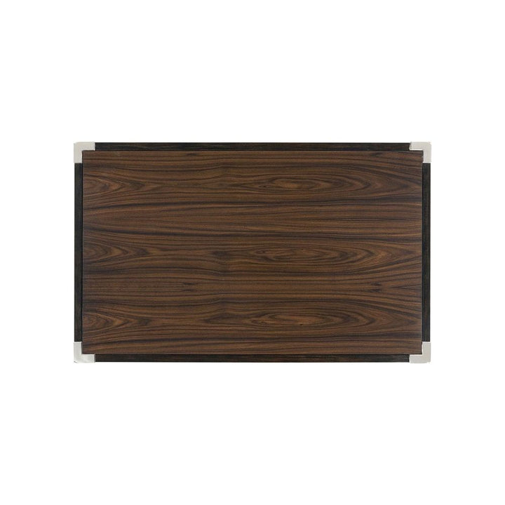 Campaign Style Dark Santos Rosewood Bedside Cabinet-Jonathan Charles-JCHARLES-500238-SAD-Nightstands-4-France and Son