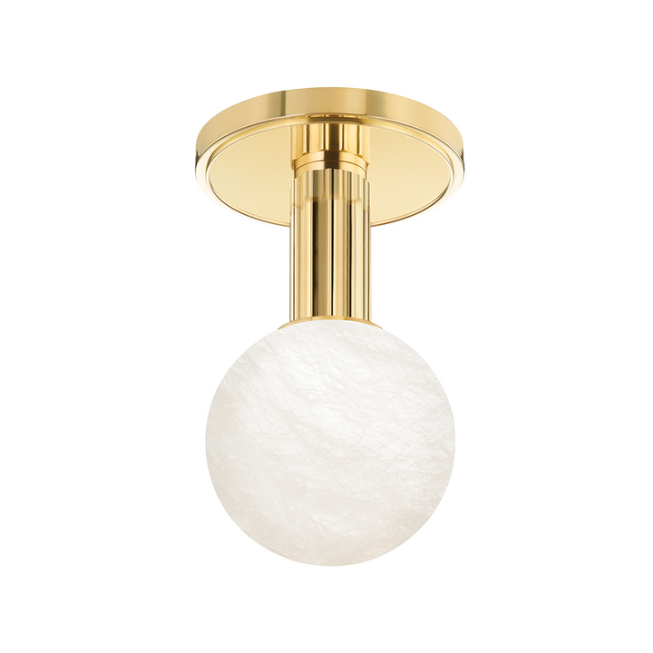 Murray Hill - 1 Light Flush Mount-Hudson Valley-HVL-9280-AGB-Flush MountsAged Brass-1-France and Son