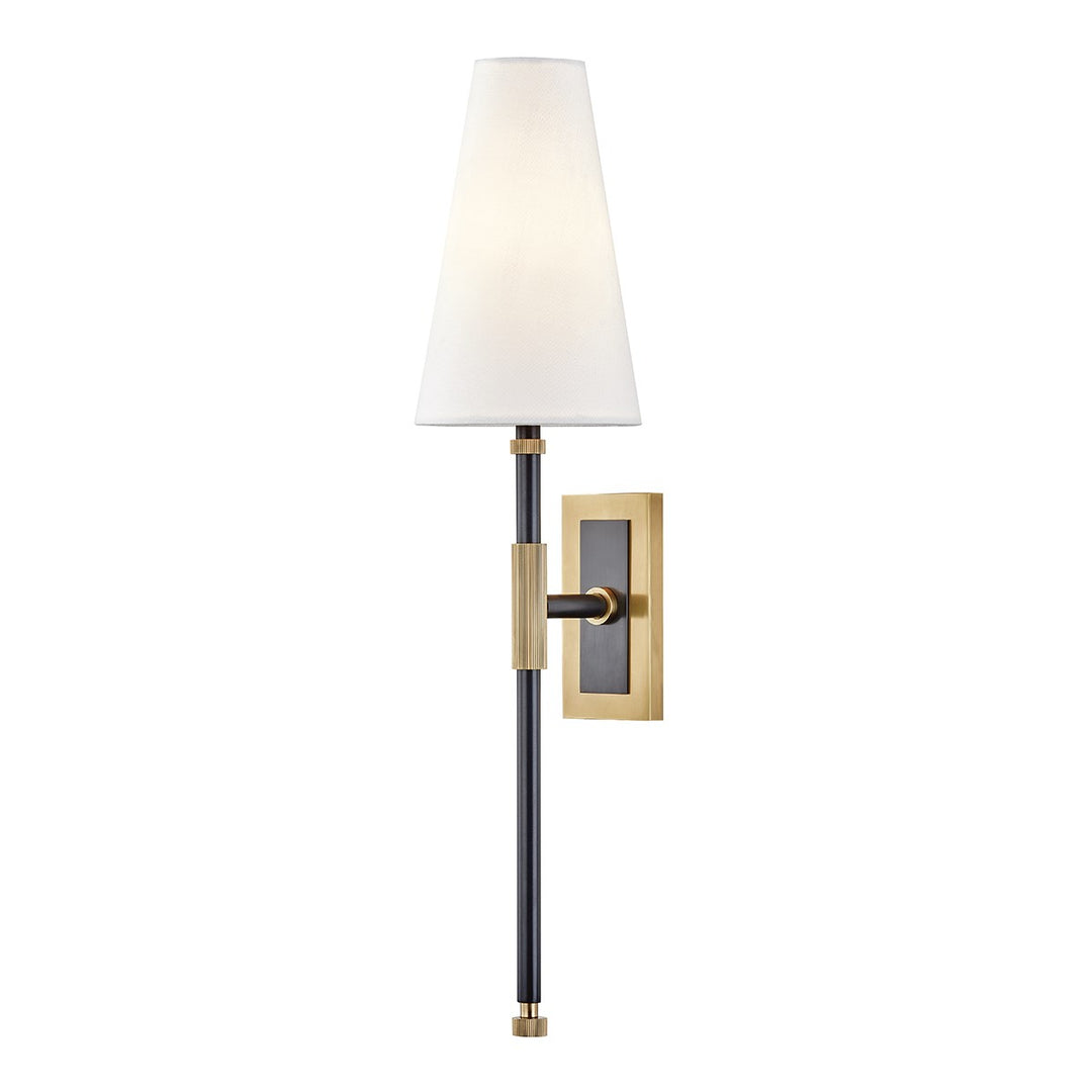 Bowery Cone Wall Sconce-Hudson Valley-HVL-3721-AOB-Wall LightingAged Old Bronze-1-France and Son