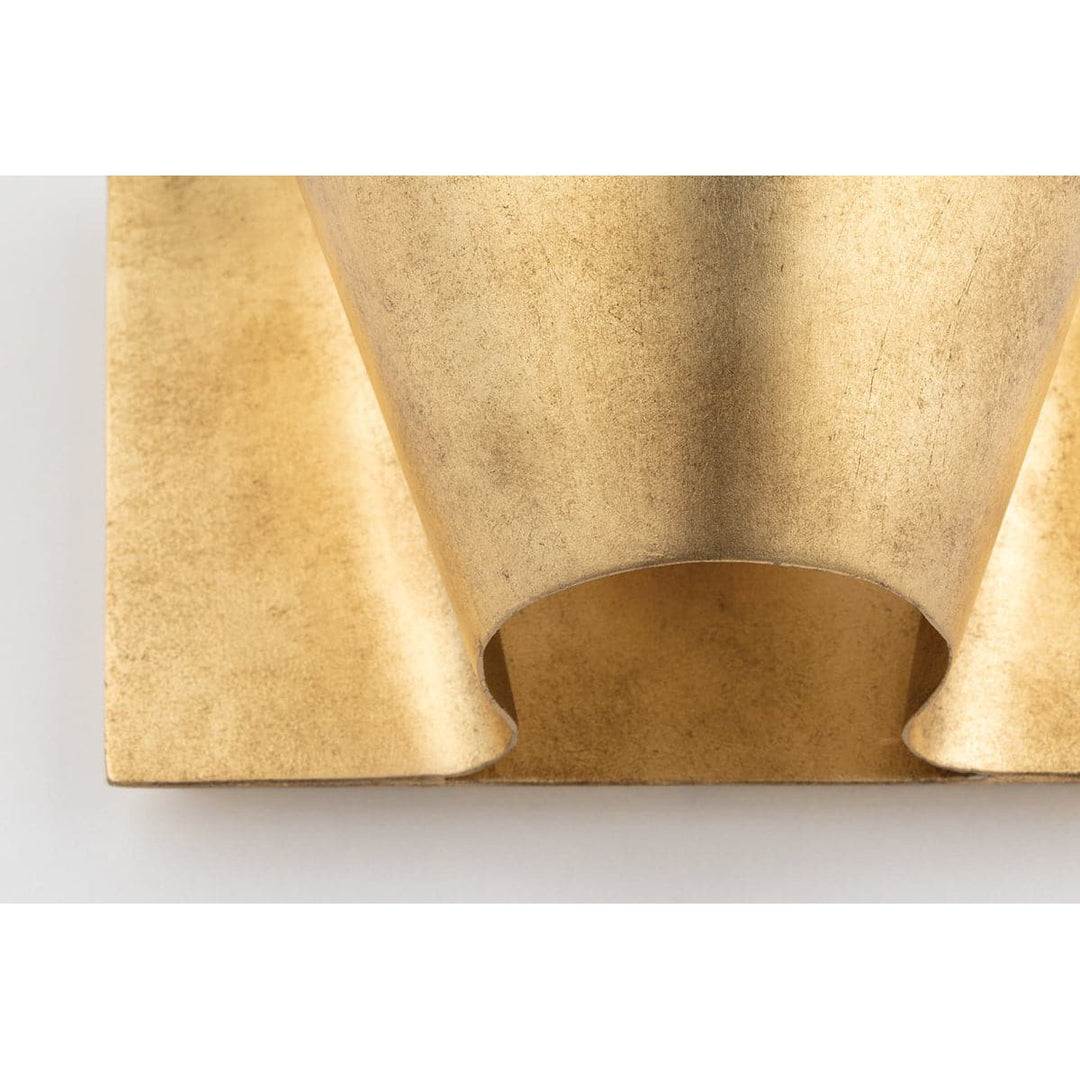 Reeve 1 Light Wall Sconce Vintage Gold Leaf-Hudson Valley-HVL-5600-VGL-Wall Lighting-4-France and Son