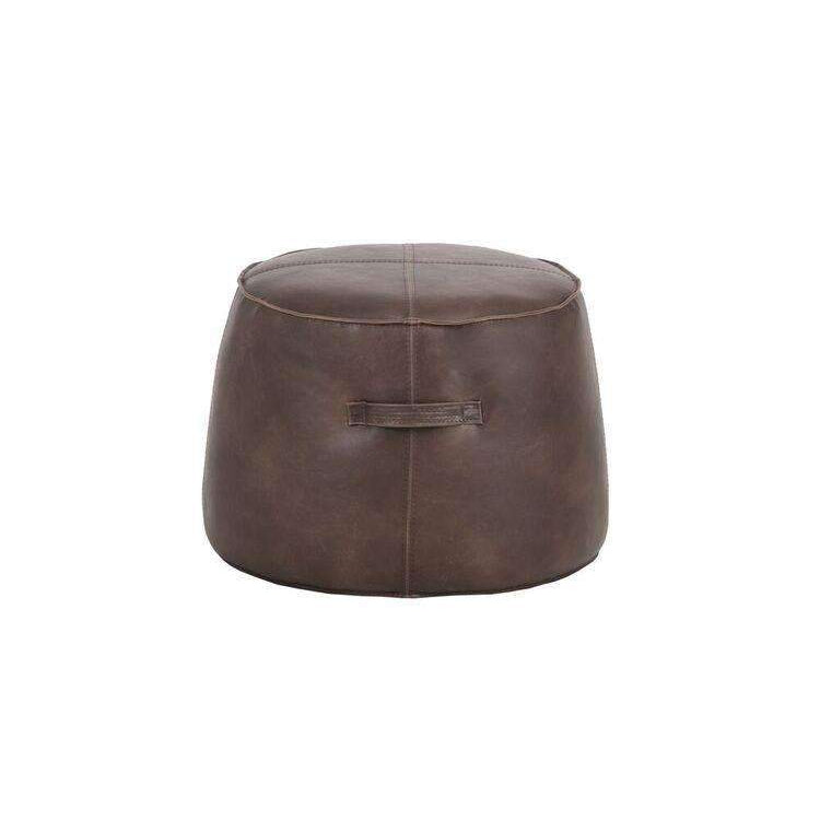 Mitchell Ottoman-Sunpan-SUNPAN-102833-Stools & OttomansDark Brown-1-France and Son