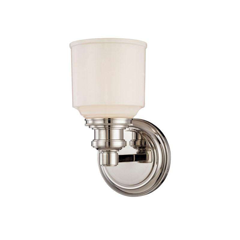 Windham 1 Light Bath Bracket Polished Nickel-Hudson Valley-HVL-3401-PN-Bathroom Lighting-1-France and Son