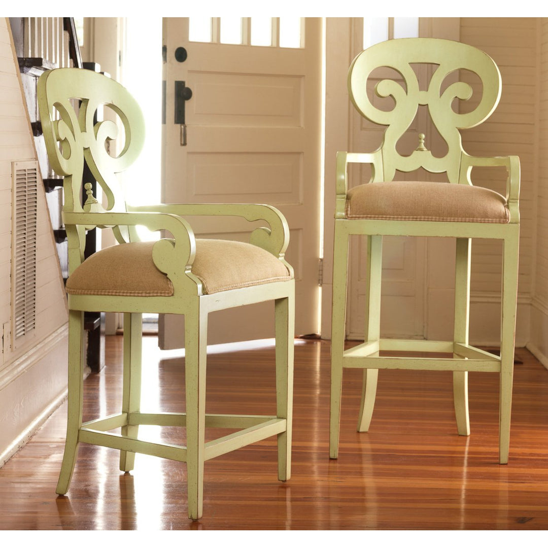 Carmel Counter Stool-W/ Brass Footrail Protector-Somerset Bay Home-SBH-SB069-Bar Stools-1-France and Son