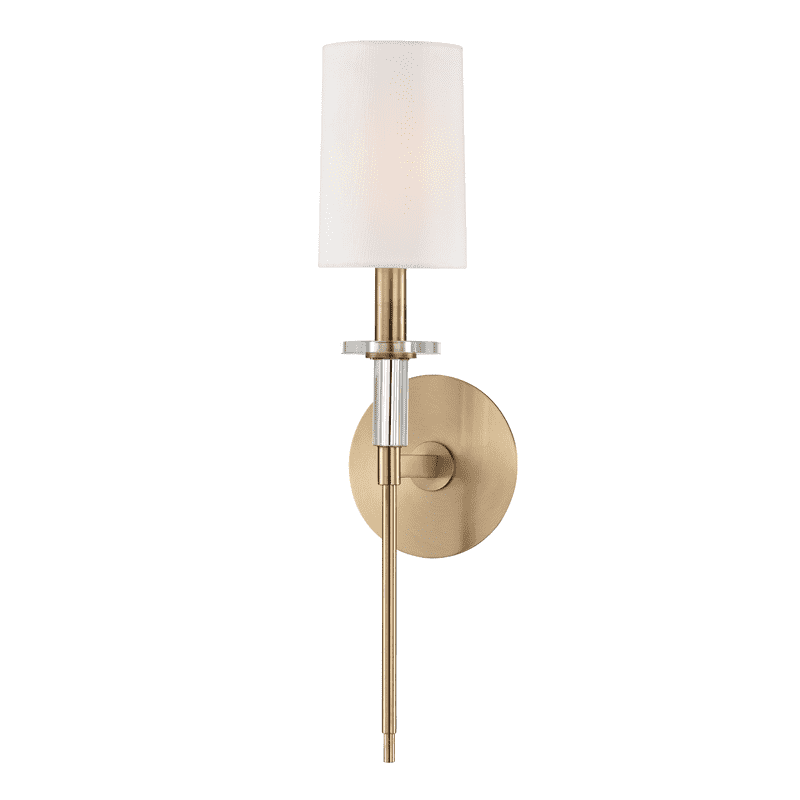 Amherst 1 Light Wall Sconce Aged Brass-Hudson Valley-HVL-8511-AGB-Wall Lighting-1-France and Son