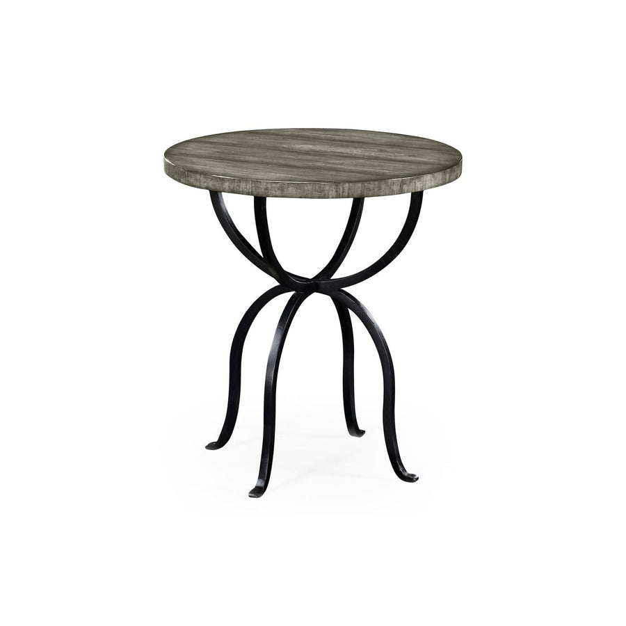 Round Side Table-Jonathan Charles-JCHARLES-491072-CFW-Side TablesCountry Walnut-1-France and Son