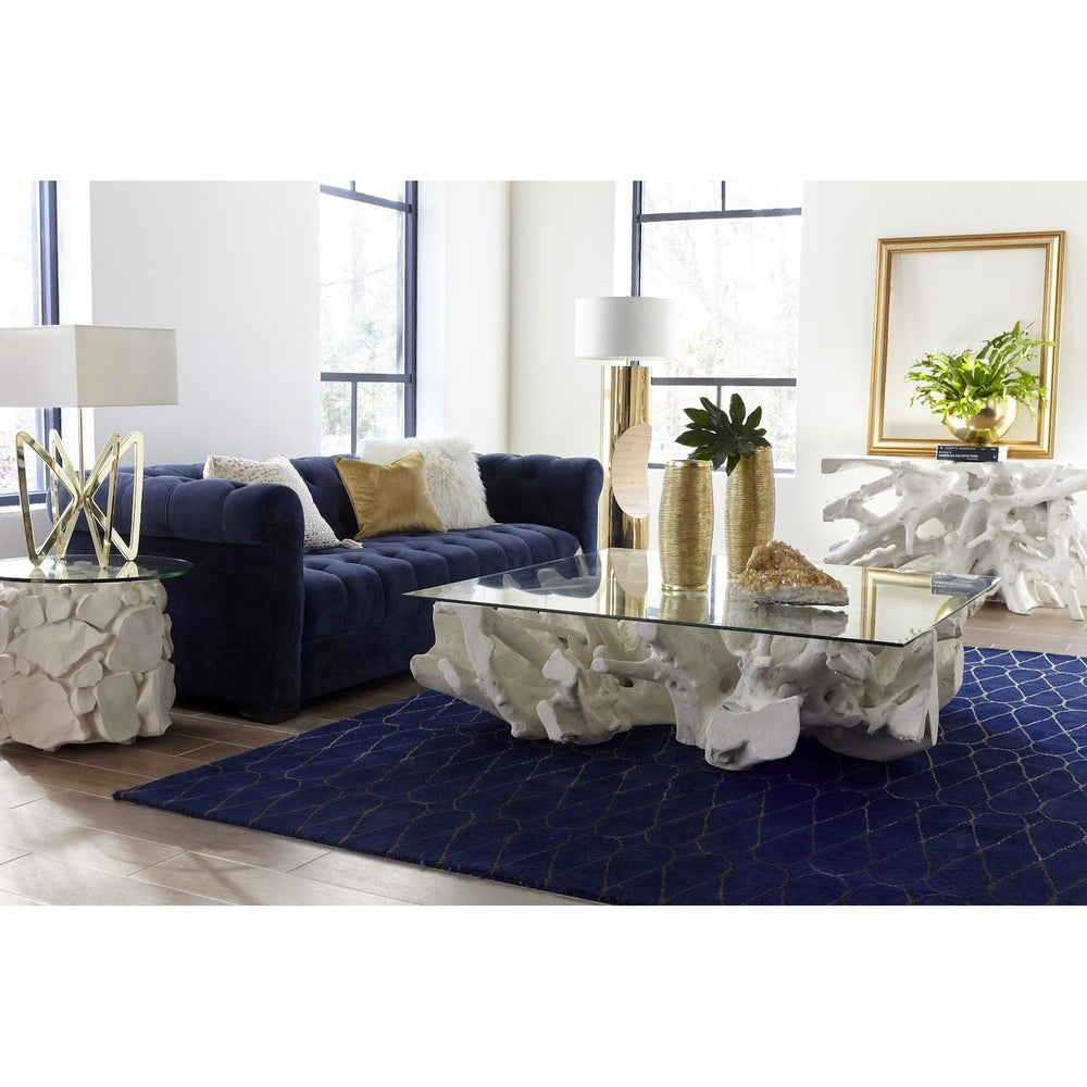 Cast Root Console Table, Gel Coat White-Phillips Collection-PHIL-PH86004-Console Tables-2-France and Son