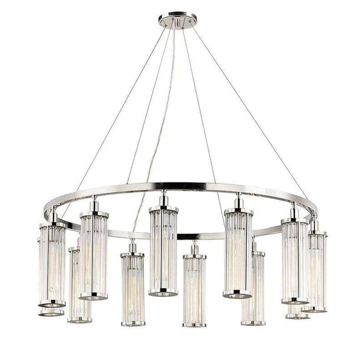 Marley 12 Light Pendant-Hudson Valley-HVL-9142-PN-PendantsPolished Nickel-2-France and Son