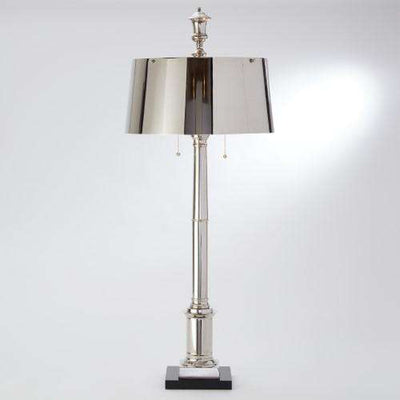 Library Lamp - Nickel-Global Views-GVSA-9.92229-Table Lamps-1-France and Son