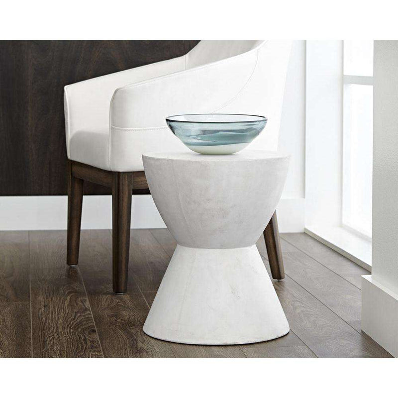 Logan End Table White by Sunpan Side Tables SUNPAN58016 France & Son
