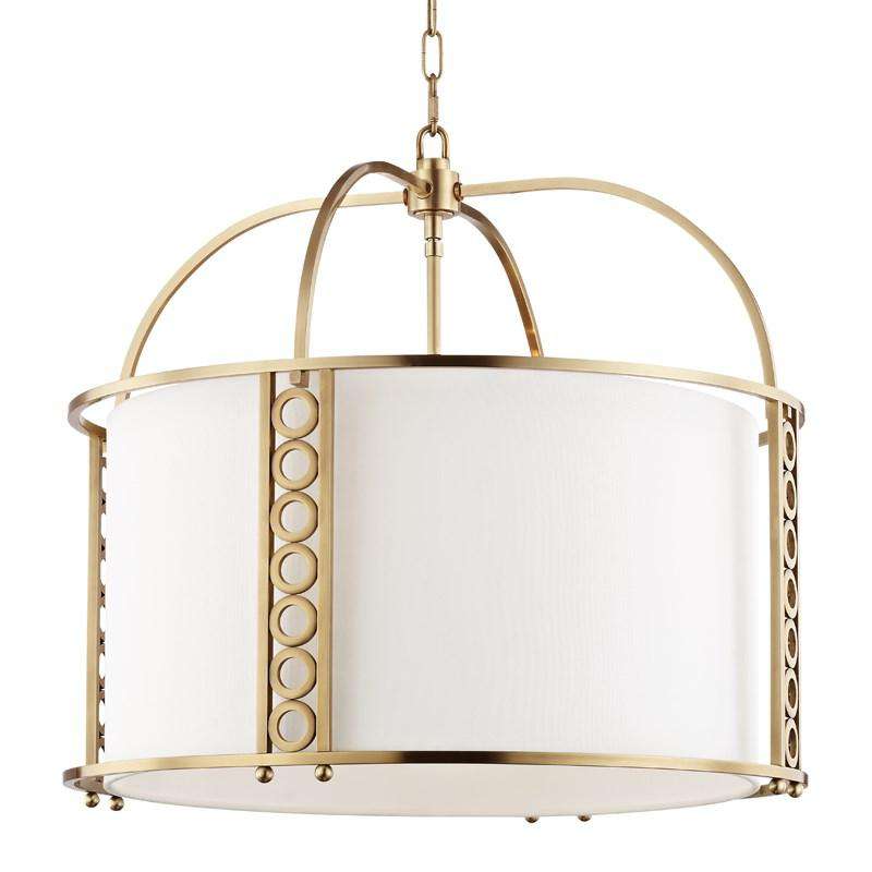 Infinity 8 Light Large Pendant-Hudson Valley-HVL-6724-AGB-PendantsAged Brass-1-France and Son