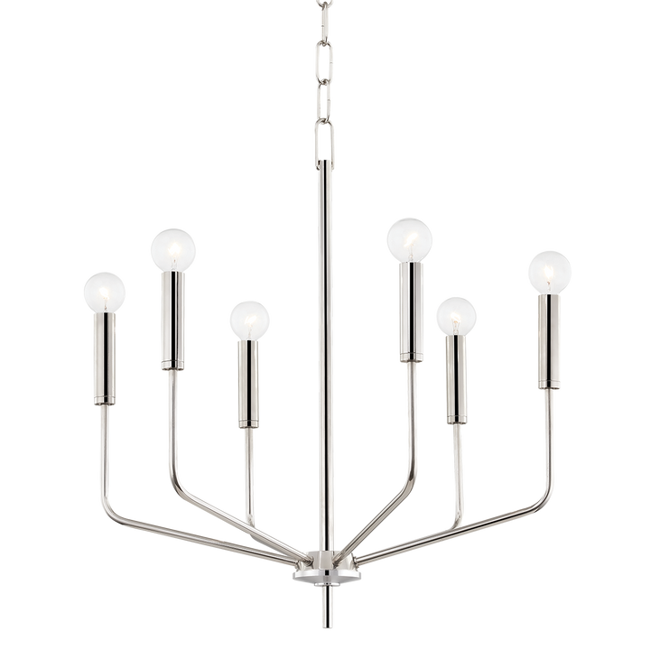 Bailey 6 Light Chandelier-Mitzi-HVL-H516806-PN-ChandeliersPolished Nickel-3-France and Son