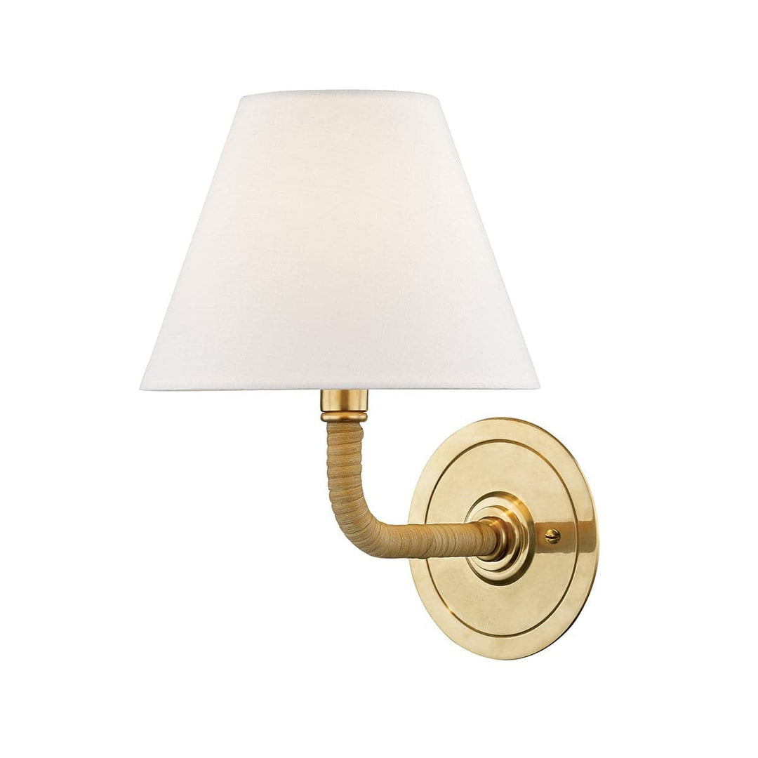 Curves No.1 One Light Wall Sconce-Hudson Valley-HVL-MDS500-AGB-Wall Lighting-1-France and Son