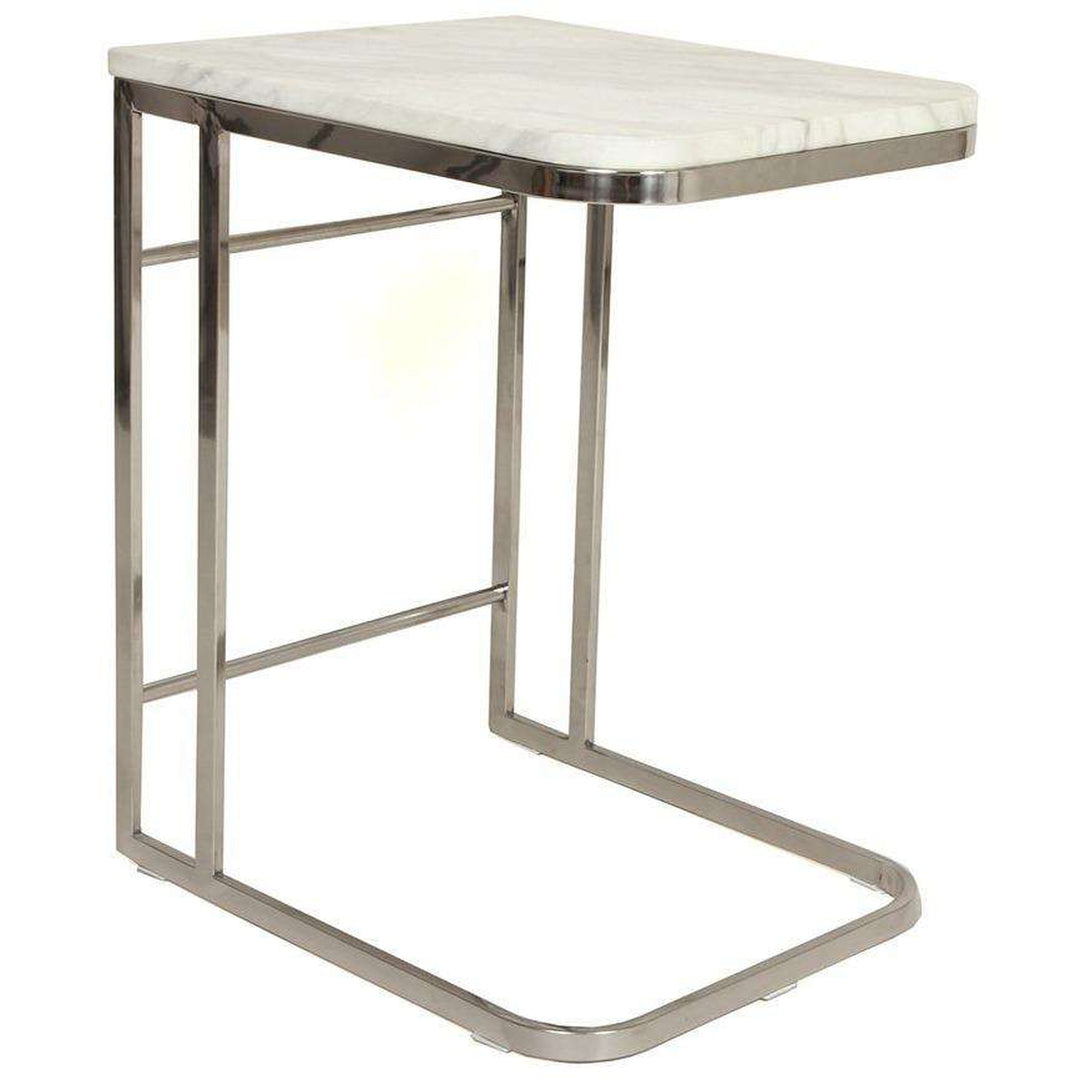 Contemporary Ryker Marble Side Table