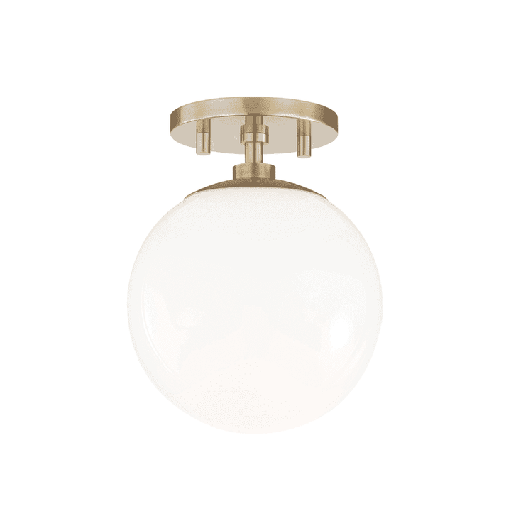Stella 1 Light Semi Flush-Mitzi-HVL-H105601-AGB-Bathroom LightingAged Brass-1-France and Son