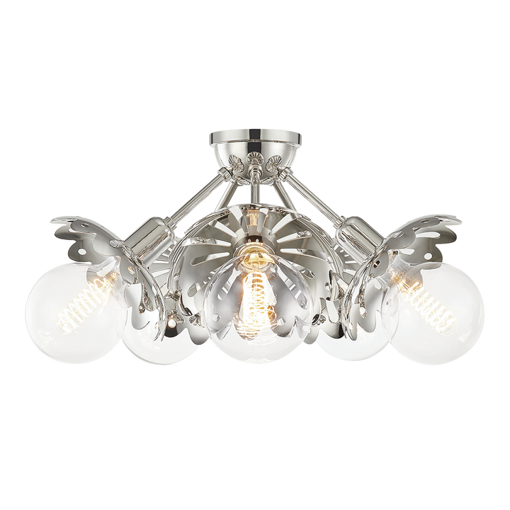 Alyssa 5 Light Semi Flush-Mitzi-HVL-H353605-PN-Flush MountsPolished Nickel-5-France and Son