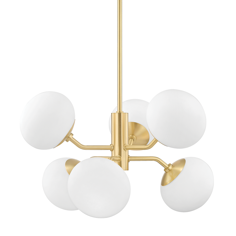 Estee 6 Light Chandelier-Mitzi-HVL-H134806-AGB-ChandeliersAged Brass-1-France and Son