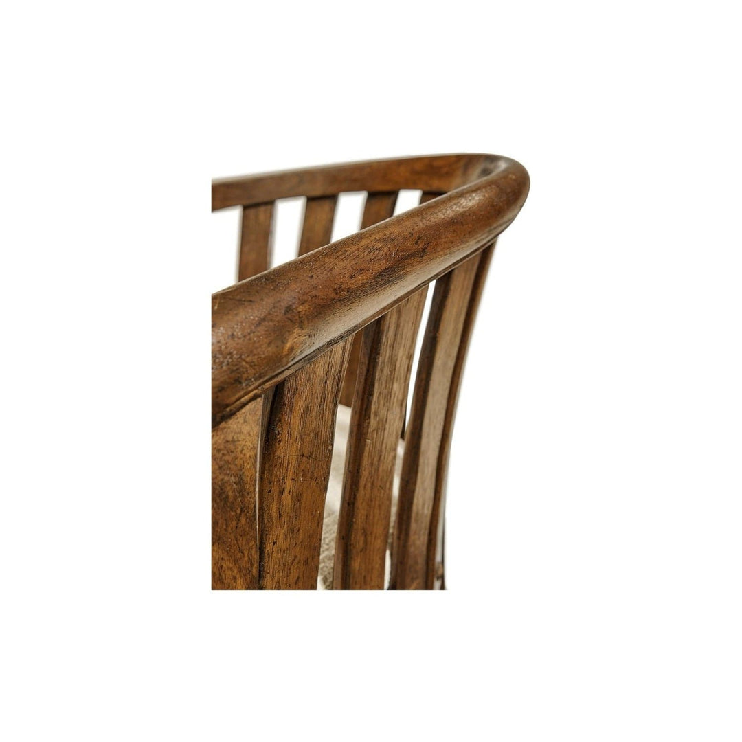 Casual Tub Arm Chair-Jonathan Charles-JCHARLES-491047-AC-DTD-F400-Dining ChairsDark Driftwood-18-France and Son