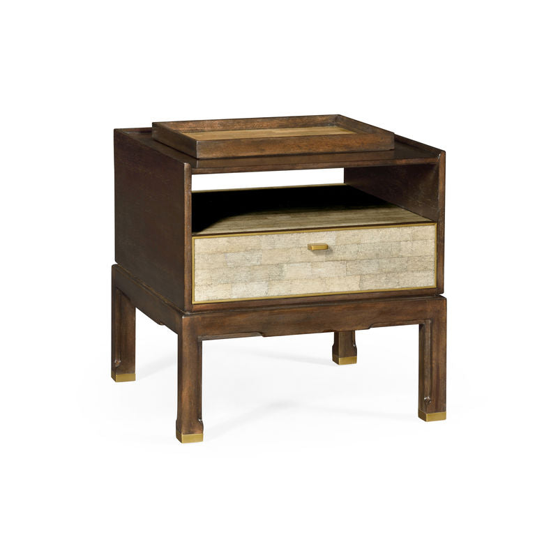 Small Lymed Mink Bedside Table with Tray-Jonathan Charles-JCHARLES-006126-AB-Nightstands-1-France and Son