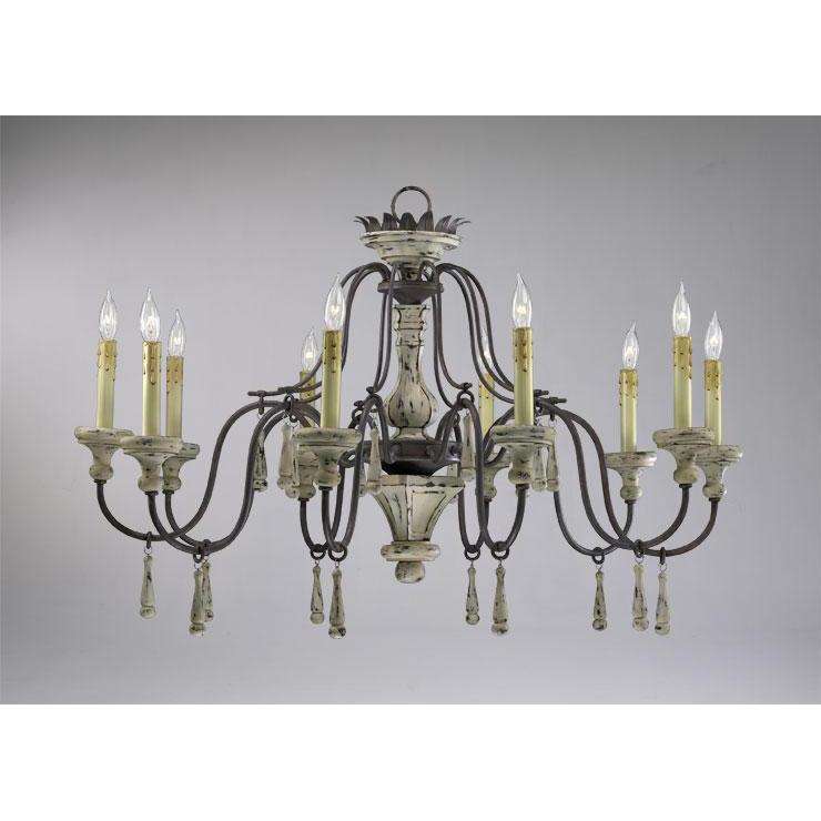 Provence 10 Light Chandelier-Cyan Design-CYAN-6513-10-43-Chandeliers-2-France and Son