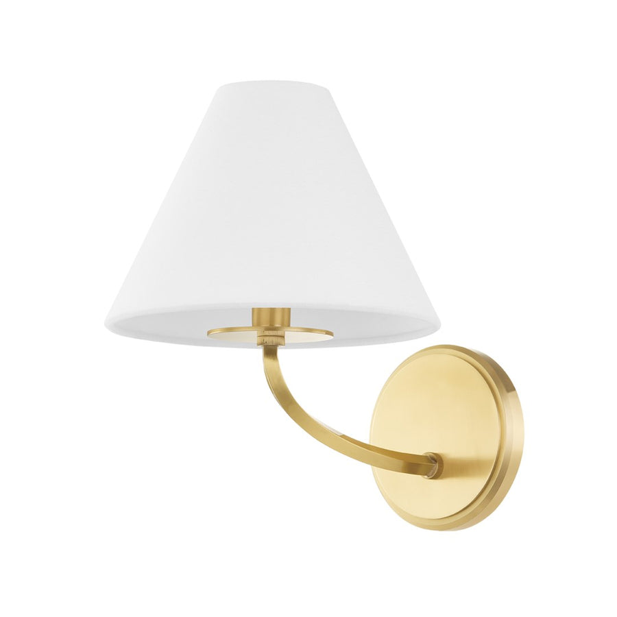 Stacey 1 Light Wall Sconce-Hudson Valley-HVL-BKO900-AGB-Wall SconcesBrass-1-France and Son