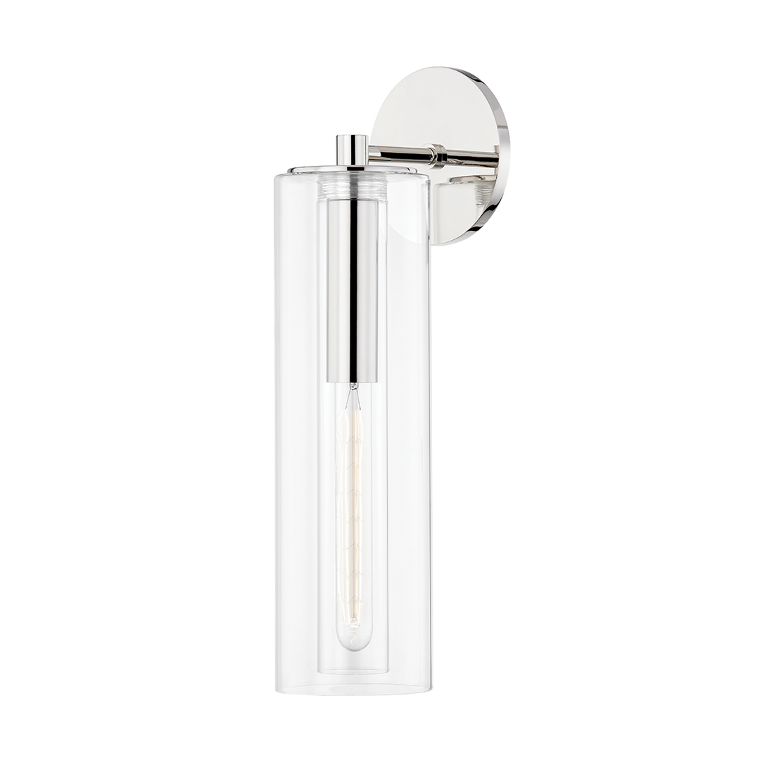 Belinda 1 Light Wall Sconce-Mitzi-HVL-H415101B-PN-Outdoor Wall SconcesPolished Nickel-4.75"-6-France and Son