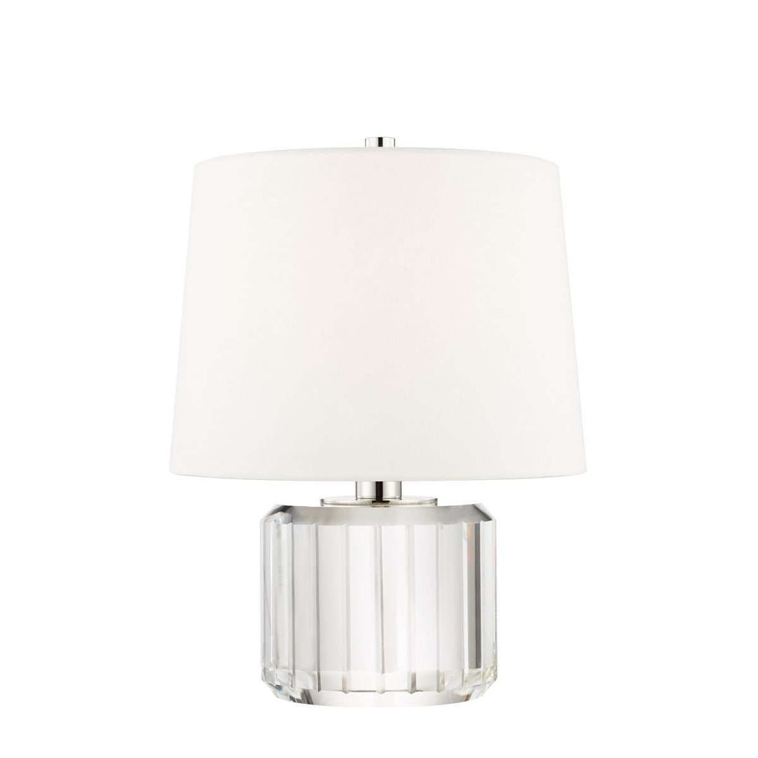 Hague 1 Light Small Table Lamp-Hudson Valley-HVL-L1054-PN-Table Lamps-1-France and Son