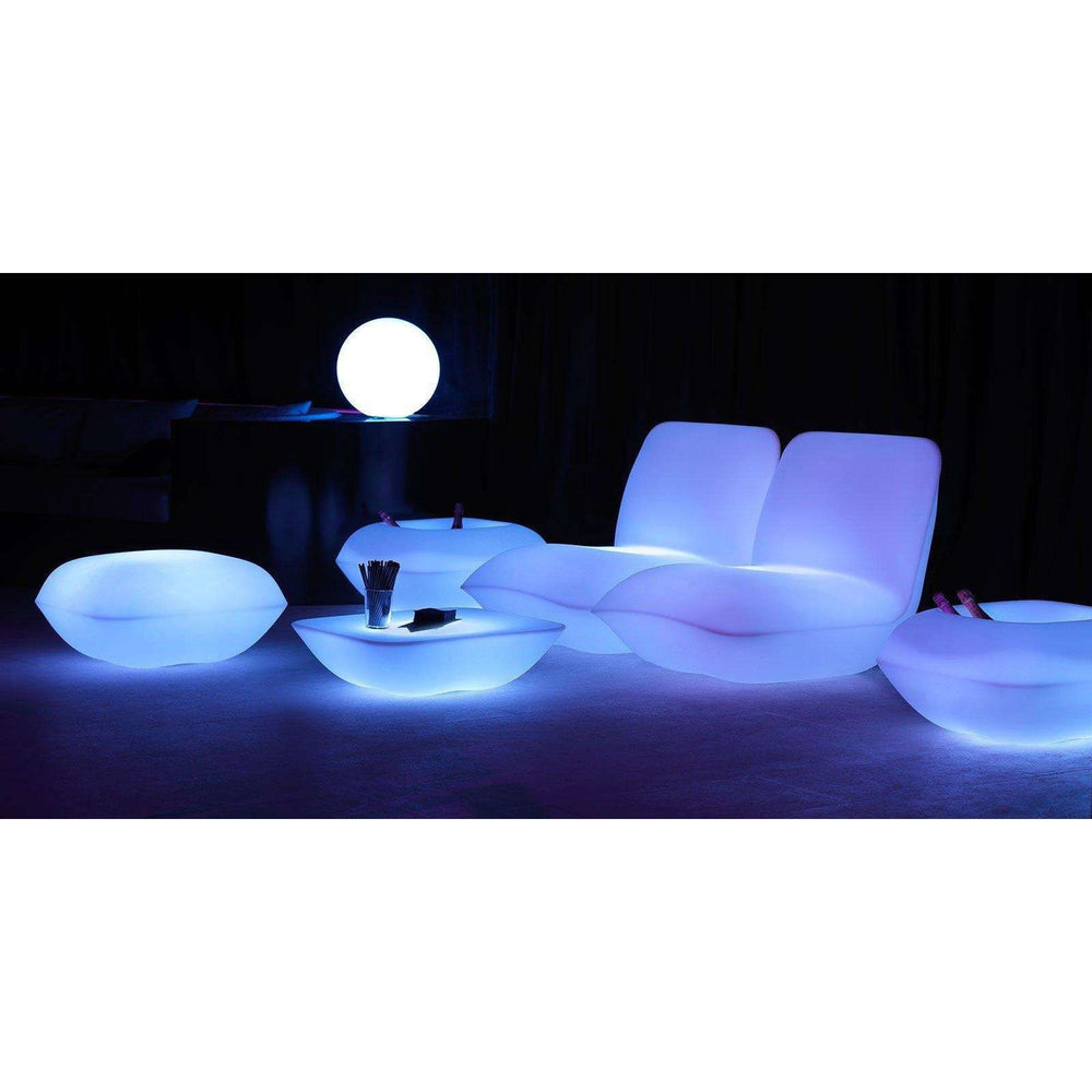 Pillow Lounge Chair with Light By Vondom-Vondom-VONDOM-55001W-Outdoor Lounge ChairsLED White-2-France and Son