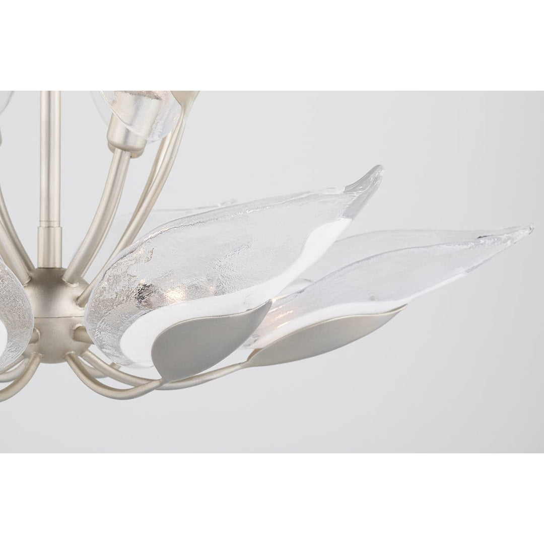 Blossom 20 Light Chandelier Silver Leaf-Hudson Valley-HVL-4840-SL-Chandeliers-4-France and Son