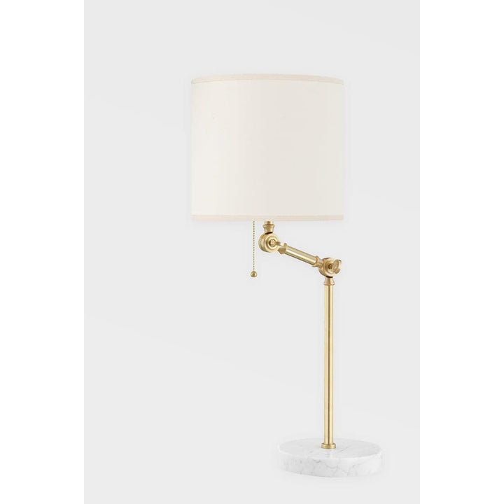 Essex 1 Light Table Lamp-Hudson Valley-HVL-MDSL150-AGB-Table LampsAged Brass-2-France and Son