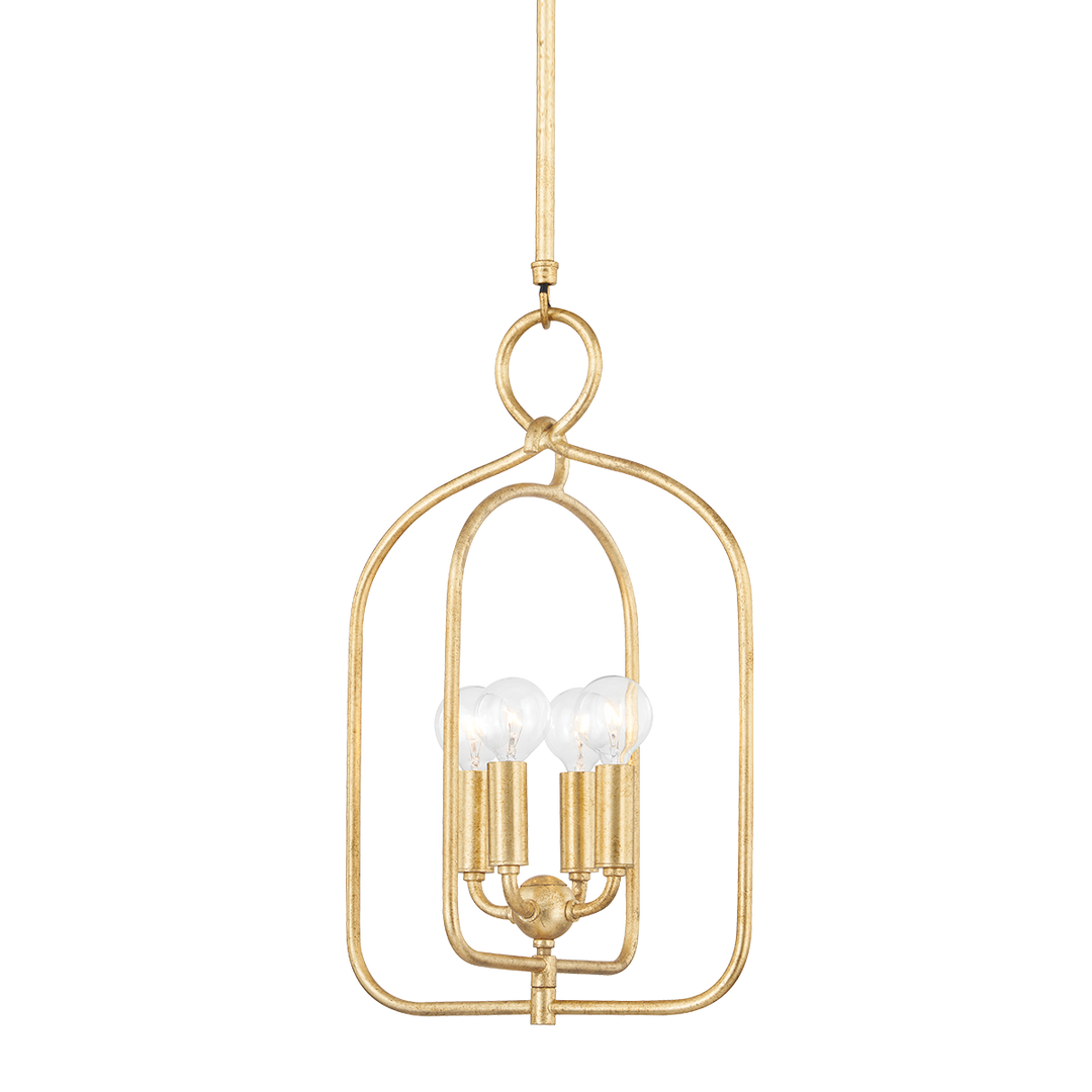 Mallory 4 Light Small Pendant-Mitzi-HVL-H512701S-GL-PendantsGold Leaf-4-France and Son