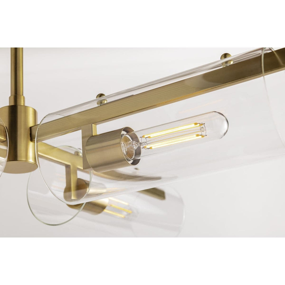 Ariel 4 Light Chandelier-Mitzi-HVL-H326804-AGB-ChandeliersAged Brass-7-France and Son